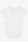 Collared taupe stitch onesie by Tartine Et Chocolat