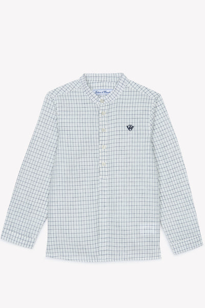 Marine check shirt by Tartine Et Chocolat