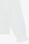 Pointelle white cardigan by Tartine Et Chocolat