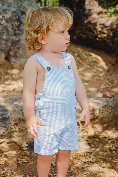 Blue stripe overalls by Tartine Et Chocolat