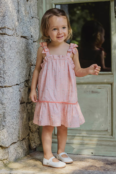 Peach strap dress by Tartine Et Chocolat