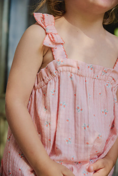 Peach strap dress by Tartine Et Chocolat