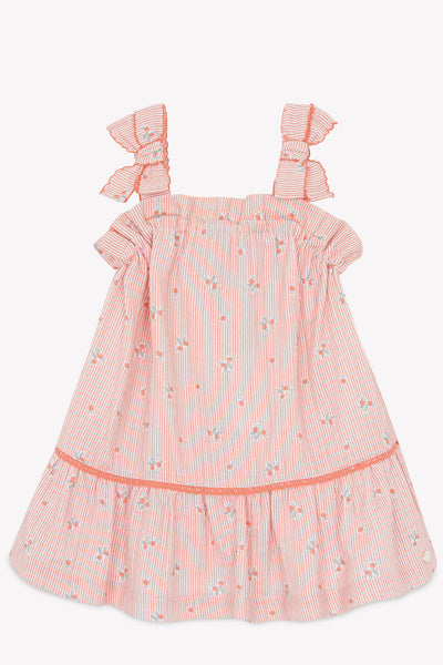 Peach strap dress by Tartine Et Chocolat
