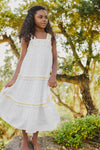Tiered sunflower dress by Tartine Et Chocolat