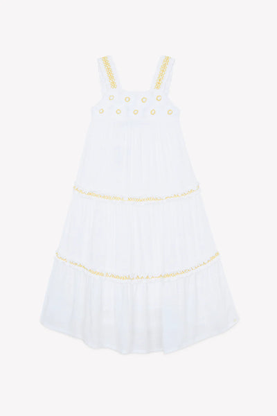 Tiered sunflower dress by Tartine Et Chocolat