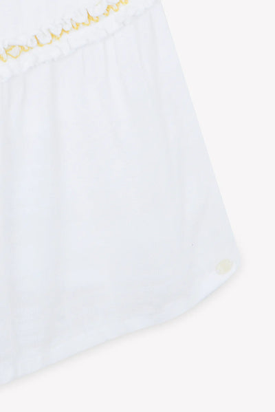 Tiered sunflower dress by Tartine Et Chocolat