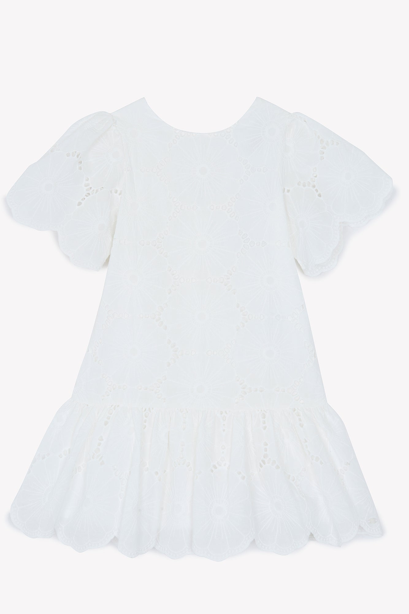 Eyelet flower white dress by Tartine Et Chocolat