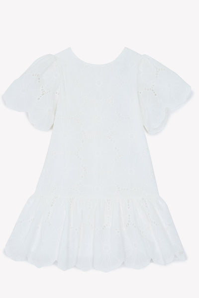 Eyelet flower white dress by Tartine Et Chocolat