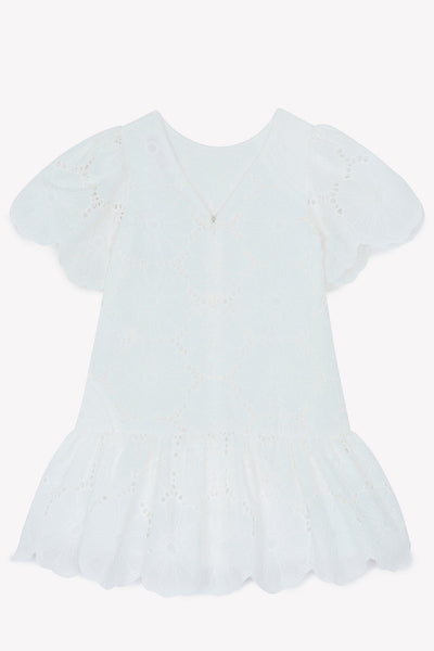 Eyelet flower white dress by Tartine Et Chocolat