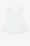 Ruffle sleeves white dress by Tartine Et Chocolat