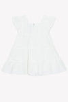 Ruffle sleeves white dress by Tartine Et Chocolat