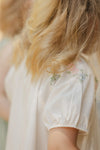 Rose embroidered dress by Tartine Et Chocolat