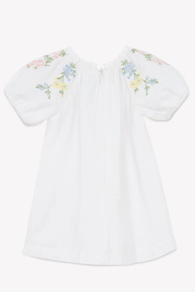 Rose embroidered dress by Tartine Et Chocolat
