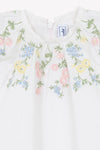 Rose embroidered dress by Tartine Et Chocolat