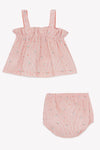 Peach strap bloomer set by Tartine Et Chocolat