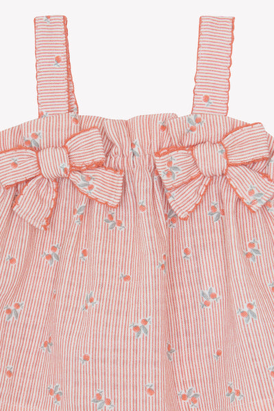 Peach strap bloomer set by Tartine Et Chocolat