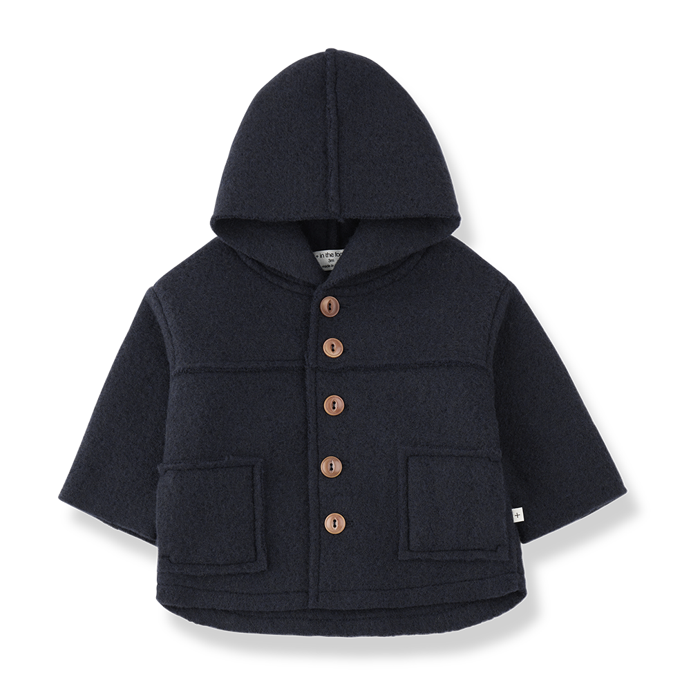1 + In The Family Calabria blue hooded jacket - Flying Colors