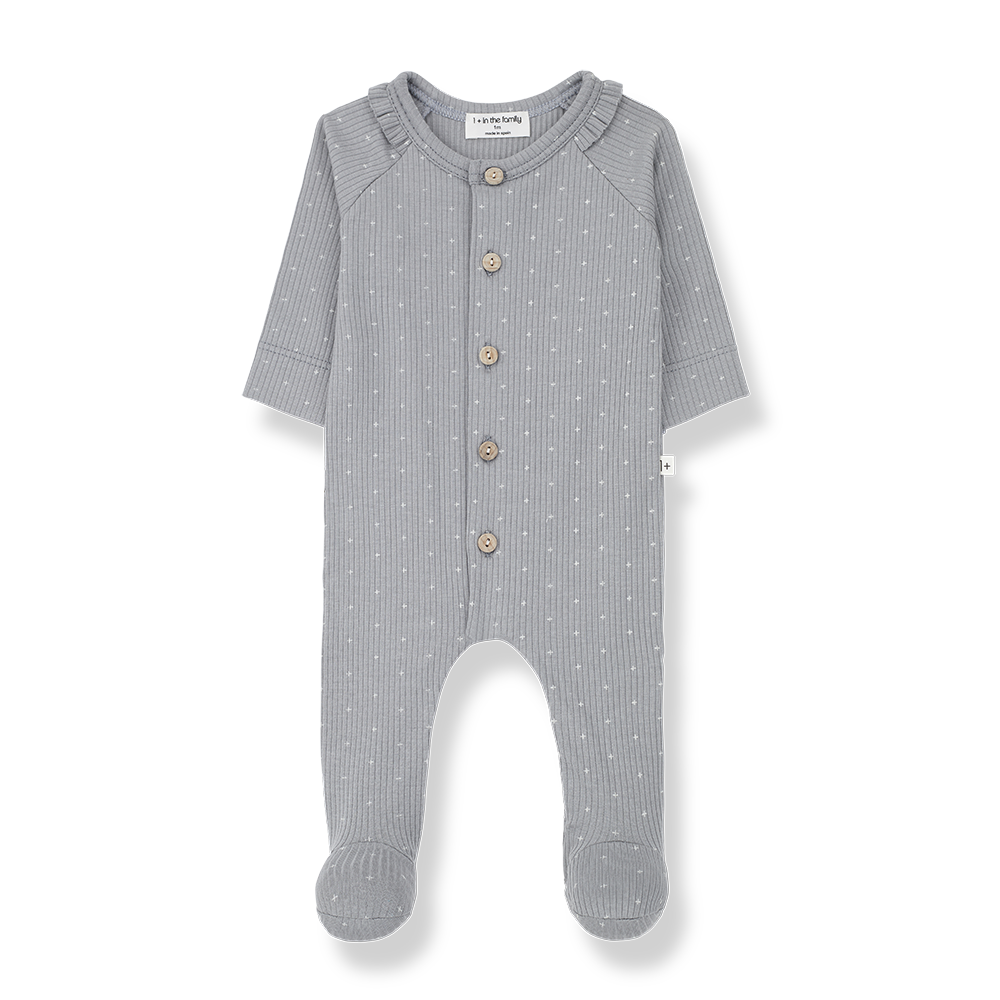Cari smoky footie + beanie by 1 + In The Family