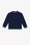 Tartine Trim marine polo sweater