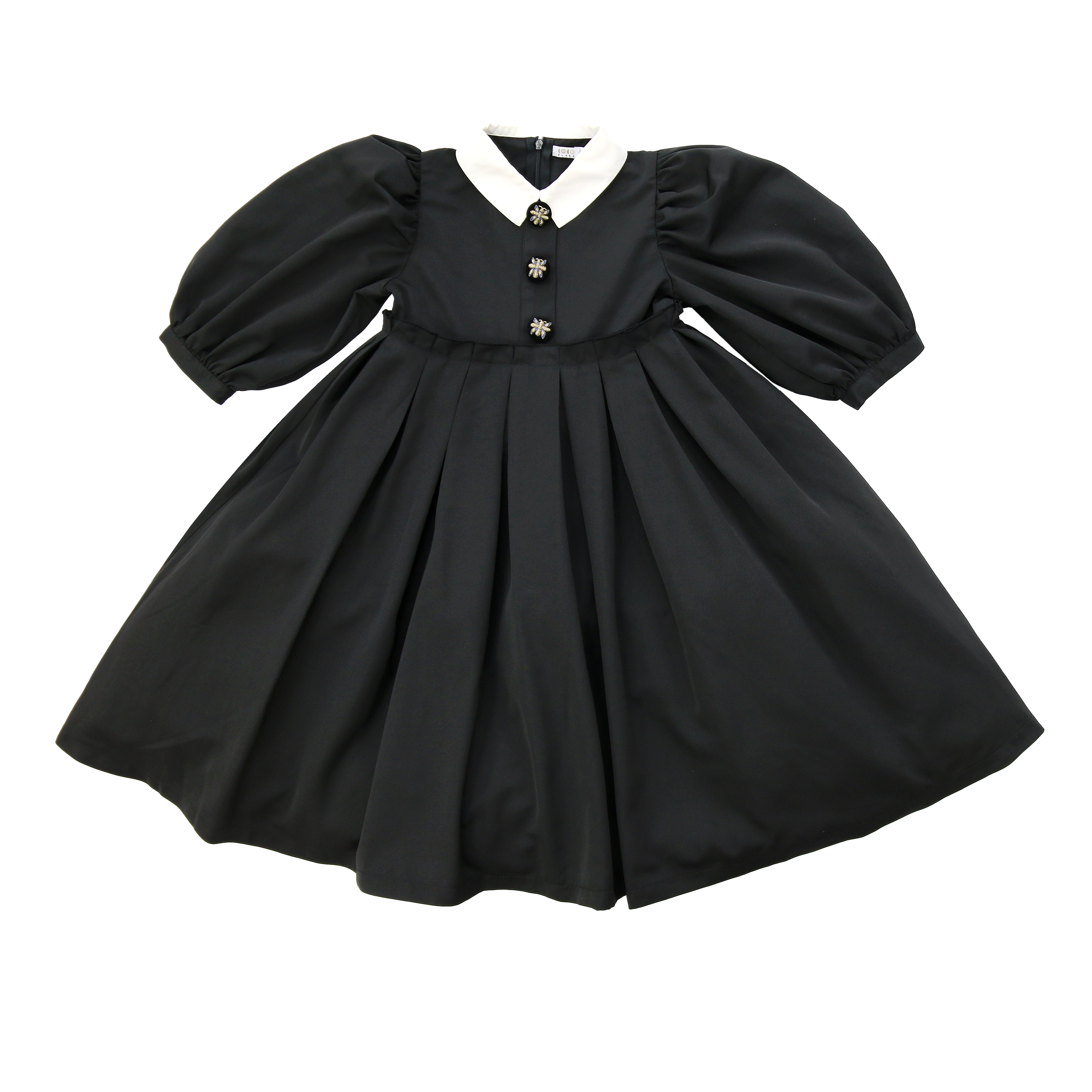 Coco Blanc Taffeta 3/4 sleeve dress