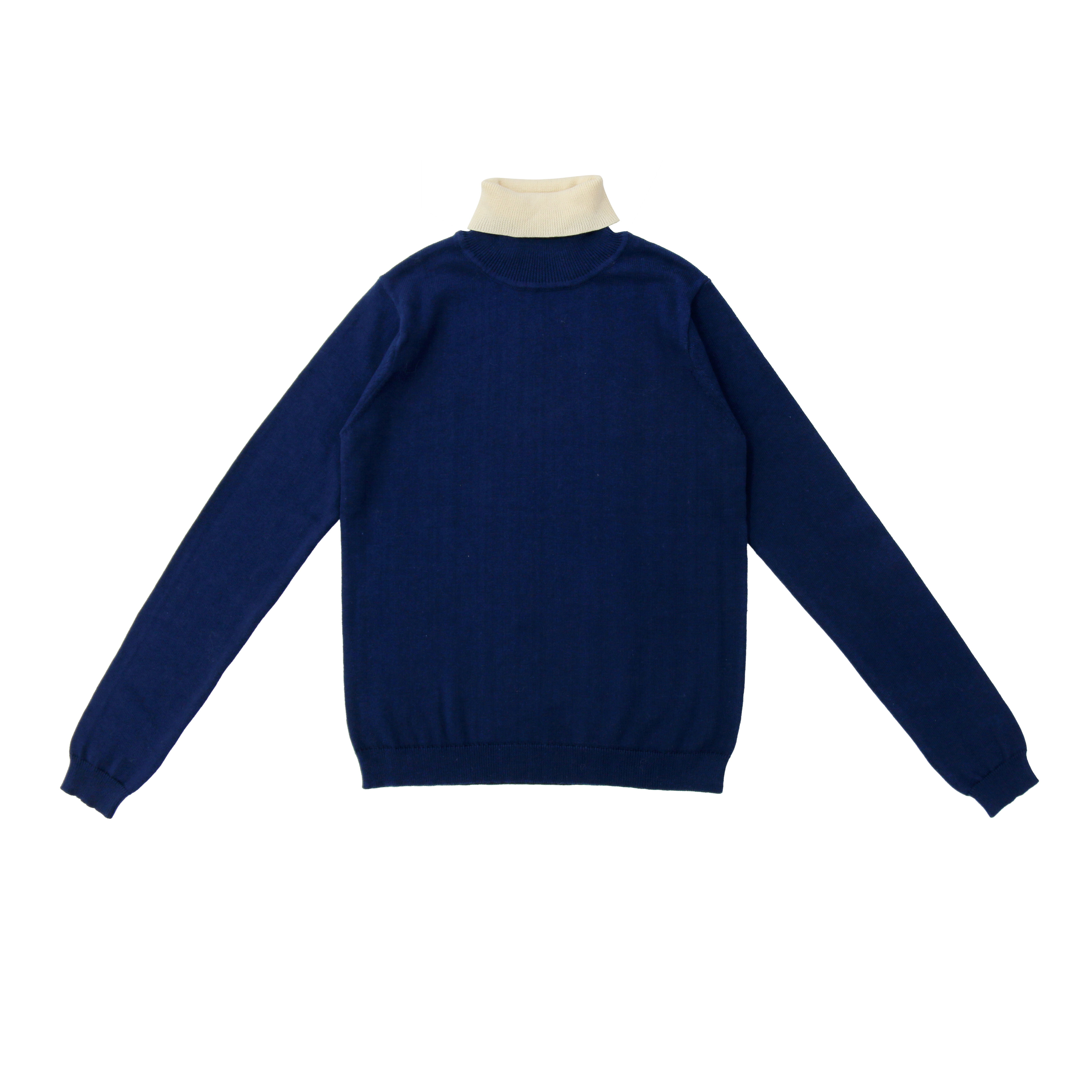 Coco Blanc Colorblock turtleneck top