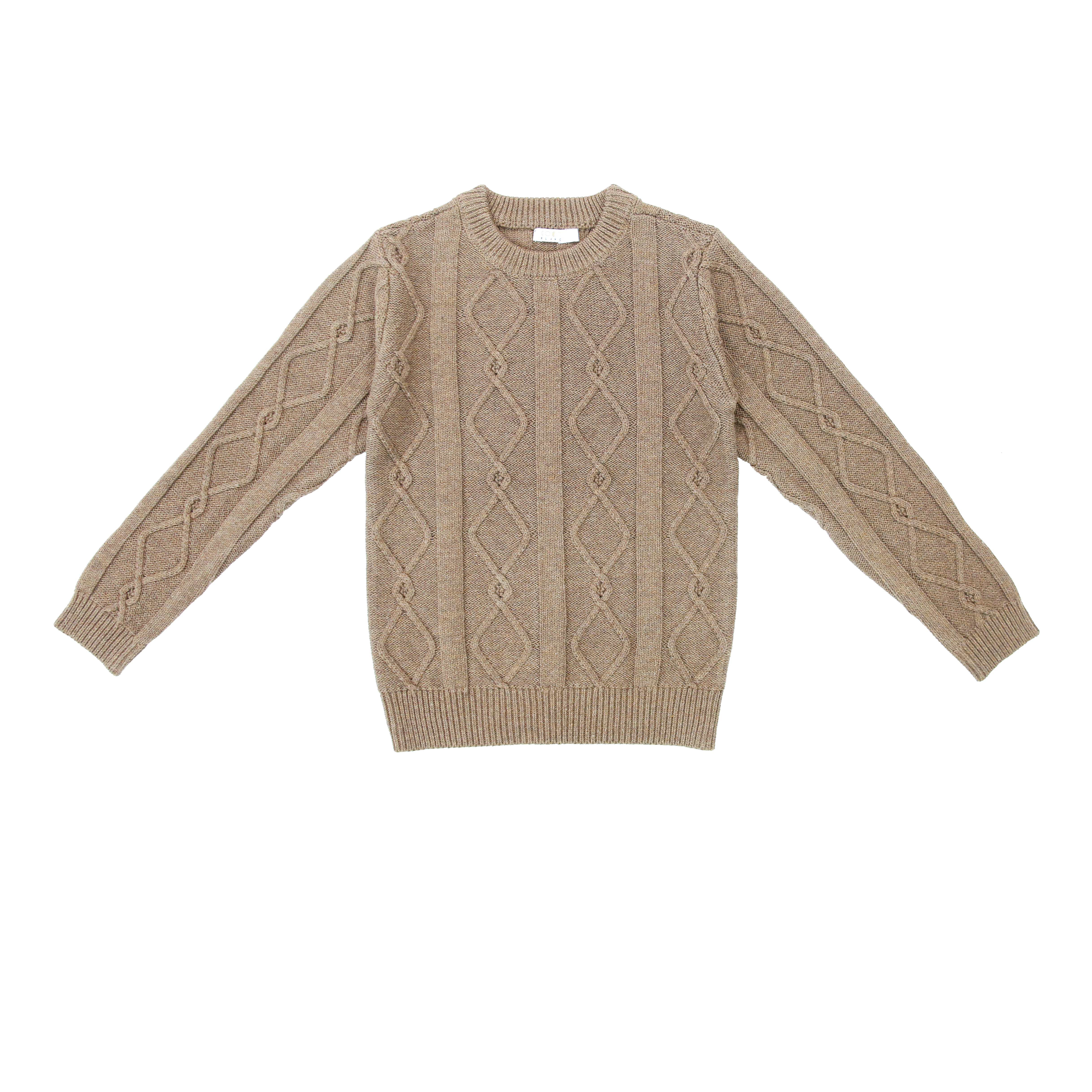 Coco Blanc Diamond mocha crew sweater