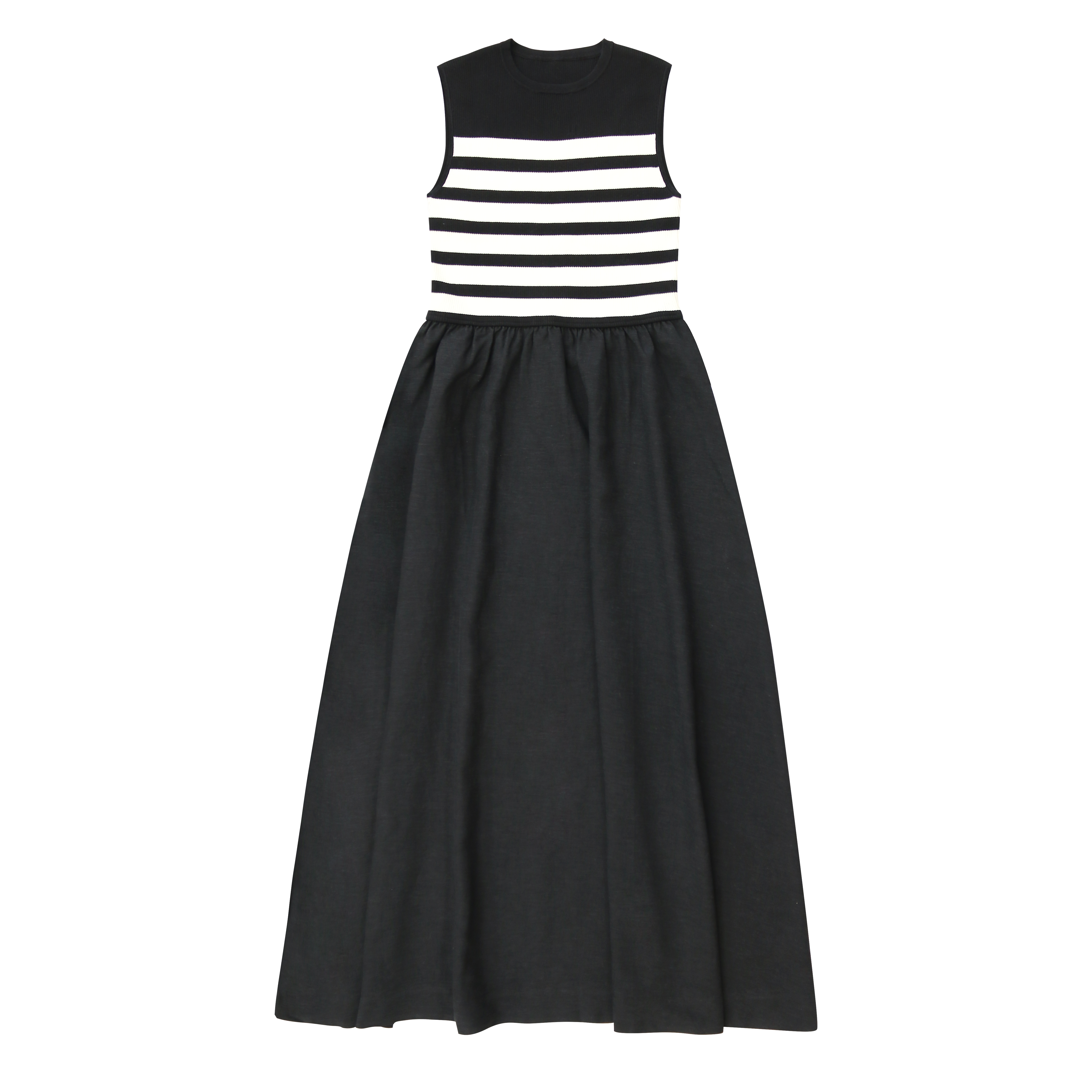 Coco Blanc Striped maxi dress