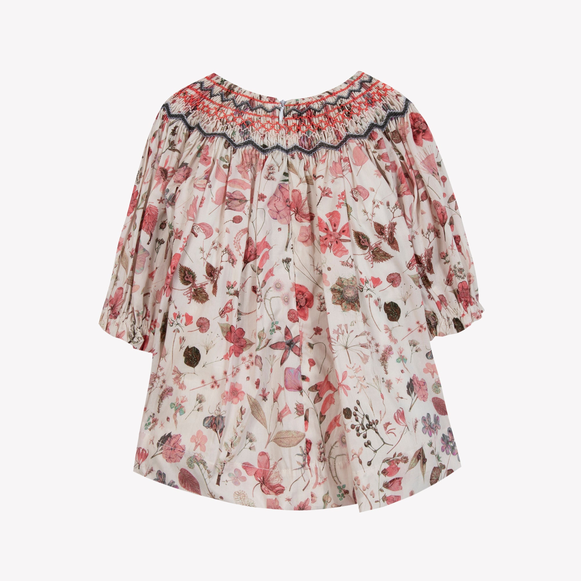 Smocked fall printed dress by Tartine Et Chocolat