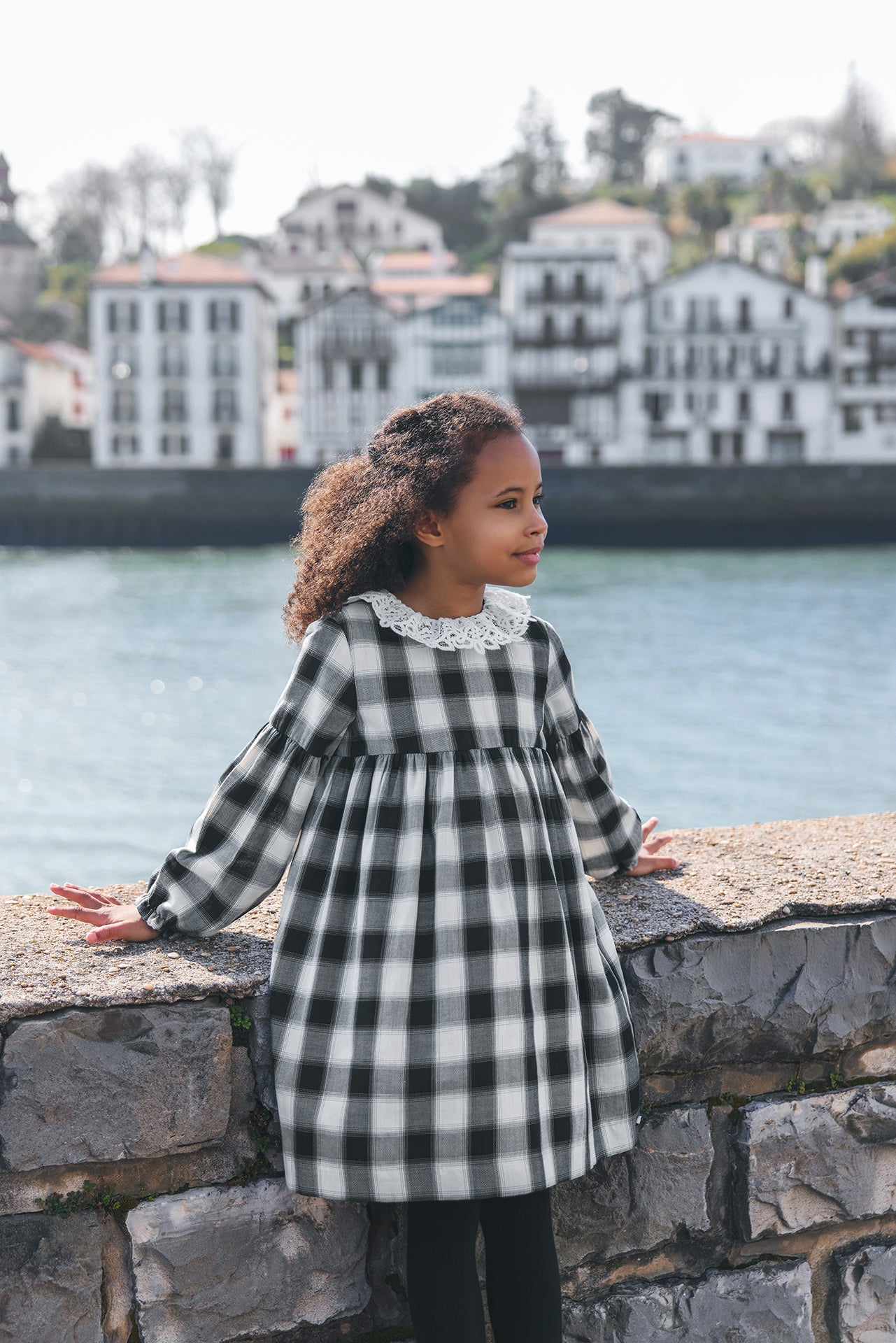 Tartine Collared checked dress