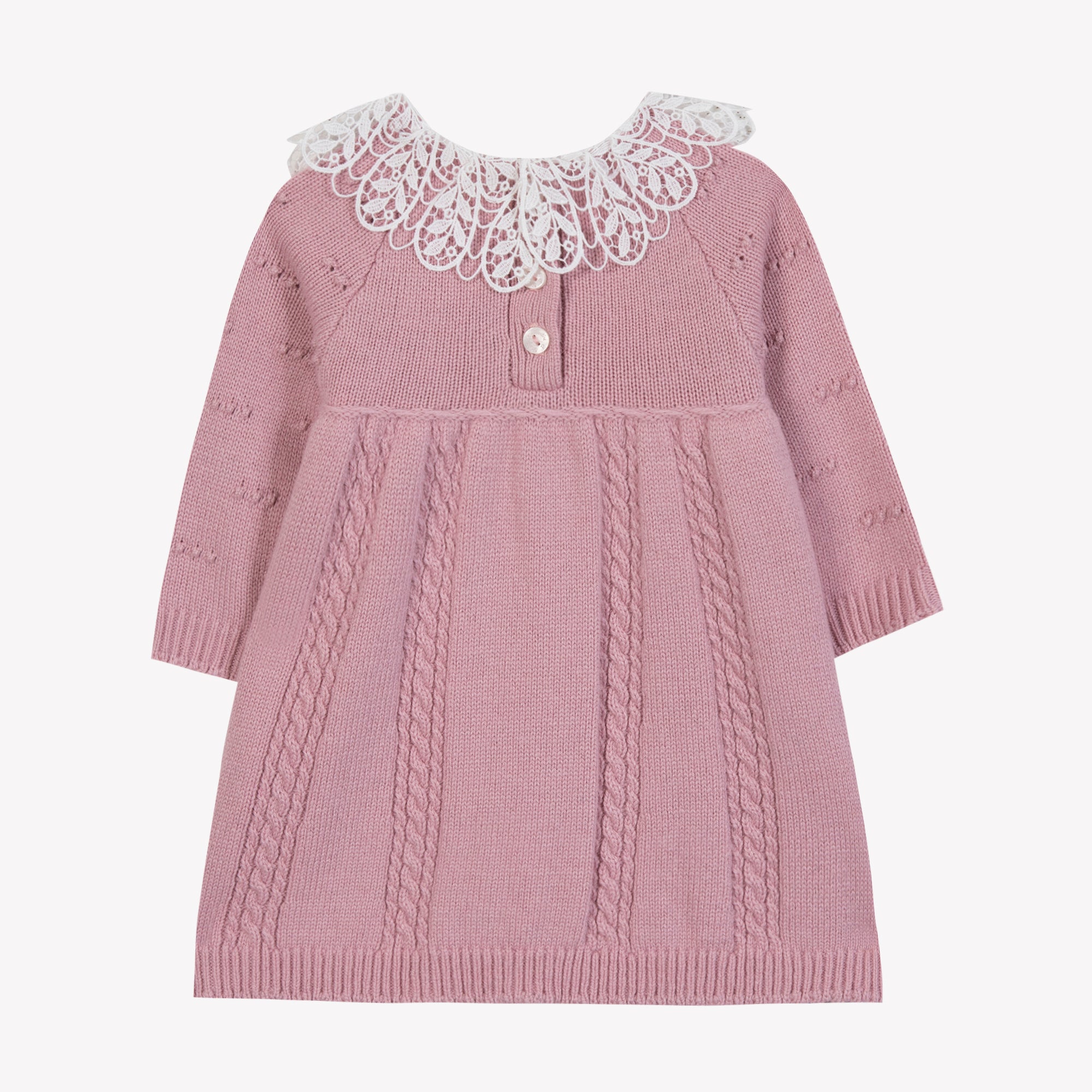 Tartine Embroidered collar knit dress