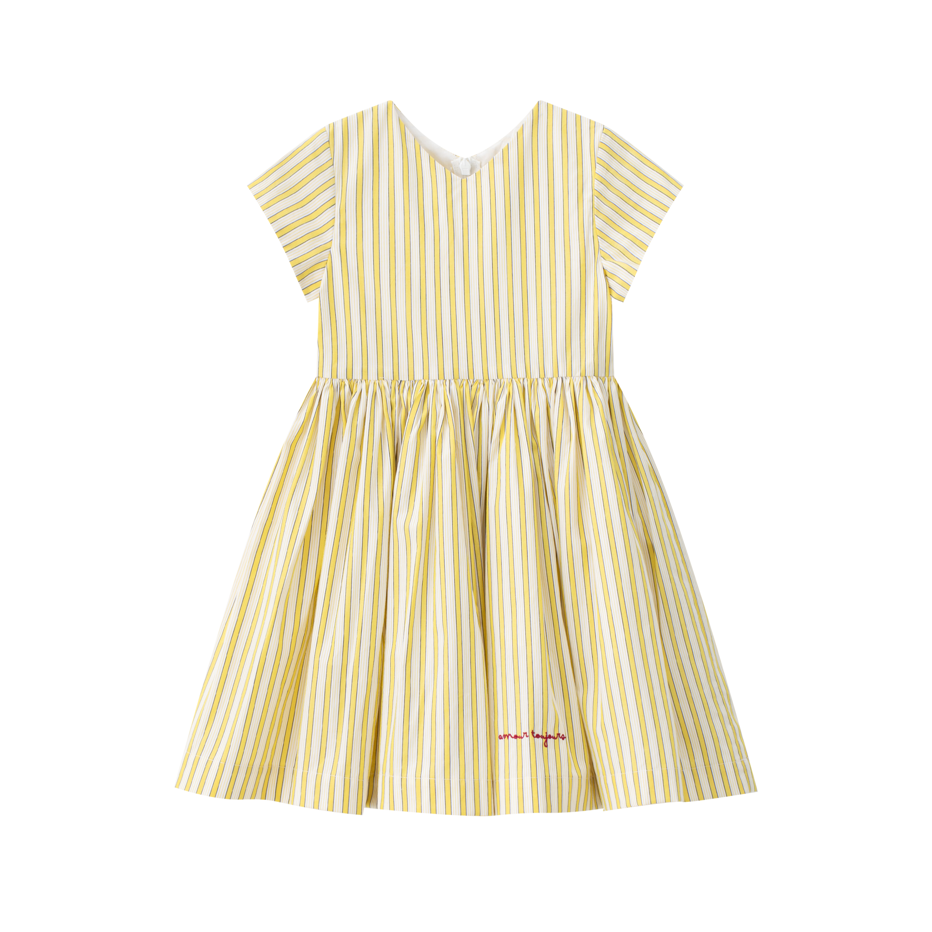 white and gold striped dress Coco Blanc Yellow Cut Out category:ShirtDress Size:US 9 Gold Adorned Dress with