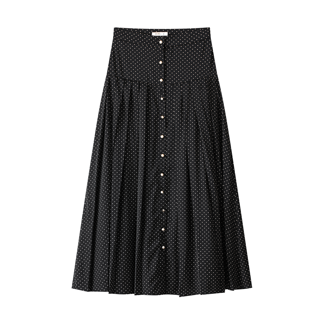 Coco Blanc Polka dot pleated skirt - Flying Colors