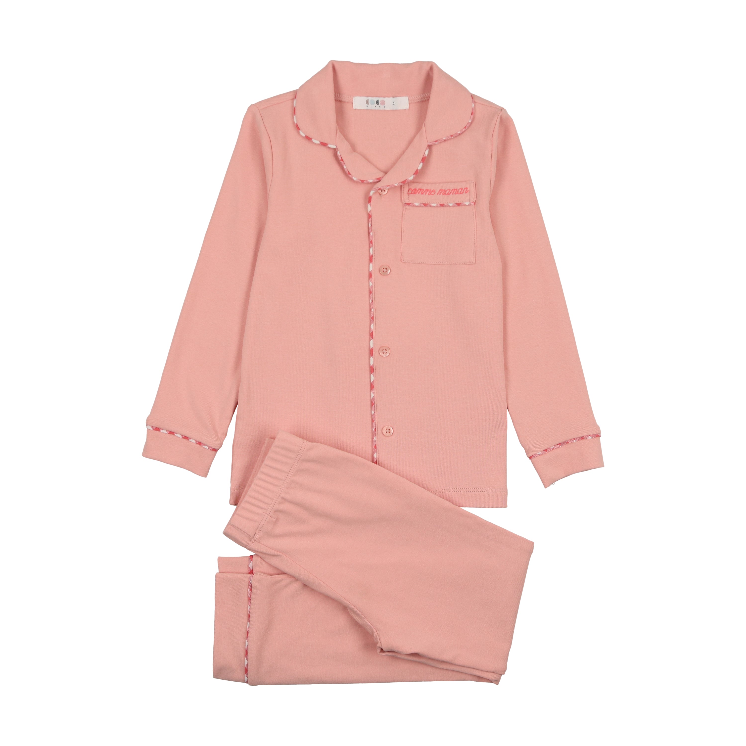 Grandpa coral pajamas by Coco Blanc