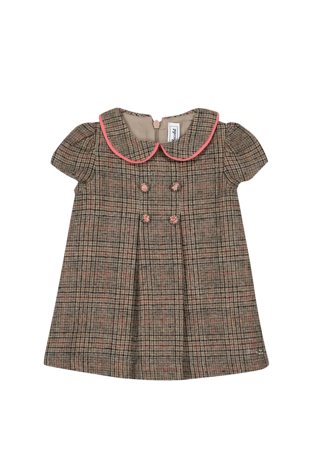 Tartine Et Chocolat Plaid double button dress