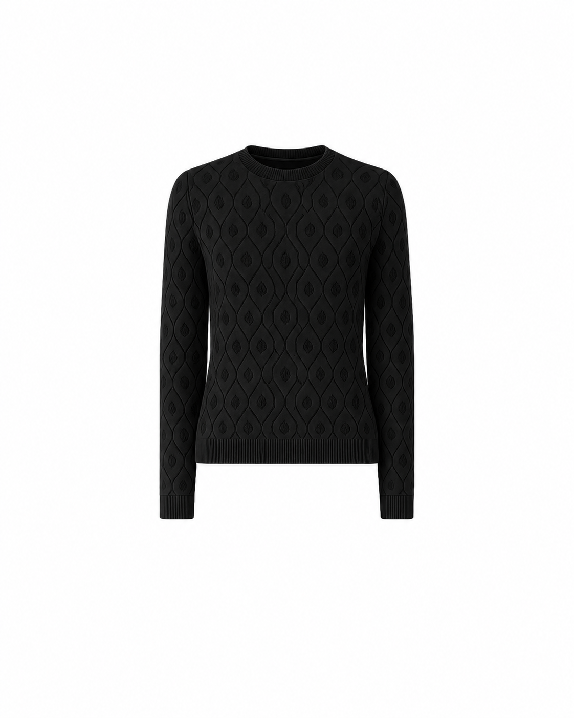 Roberto Cavalli Embossed black sweater - Flying Colors