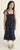 Floral navy gauze dress by Cozmo