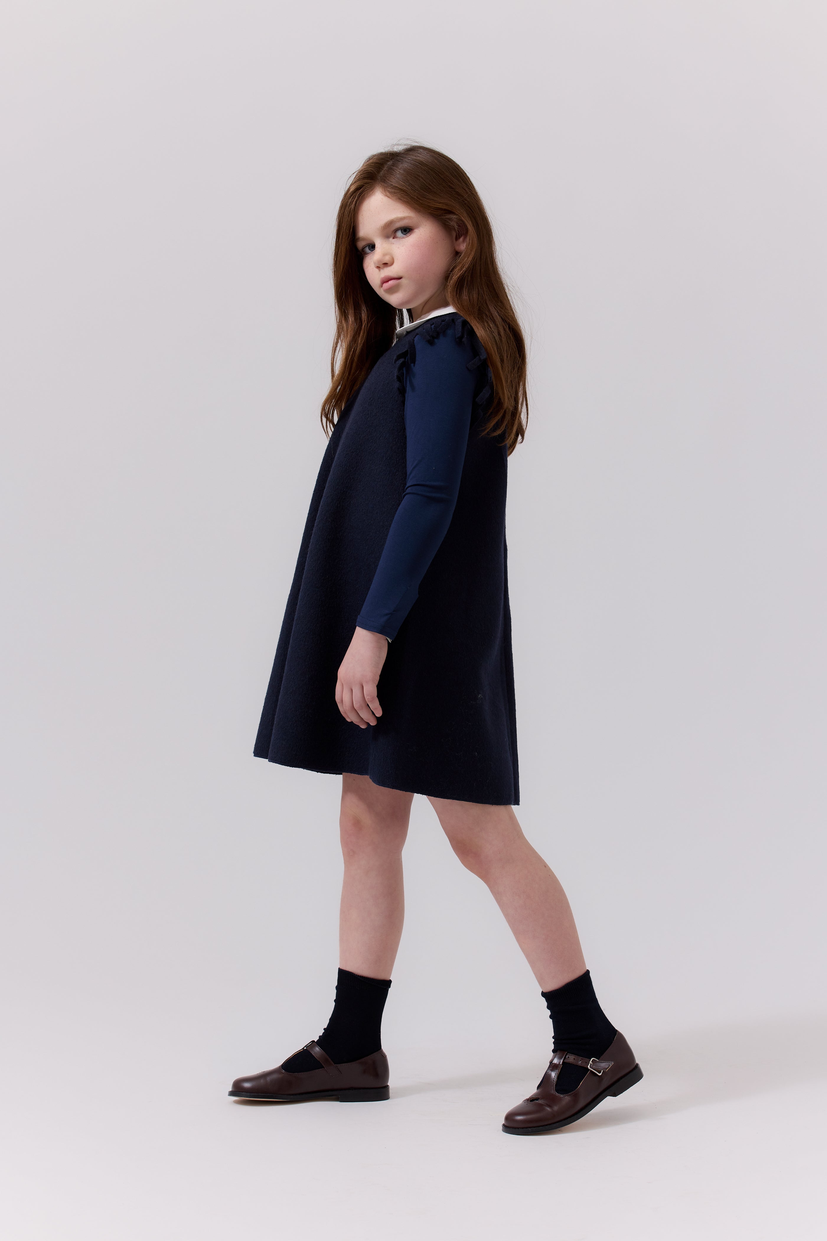 Cottier Clip navy jumper