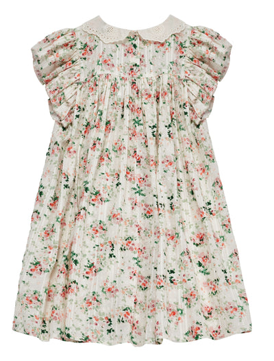 Frankie pink flower dress by C'era Una Volta