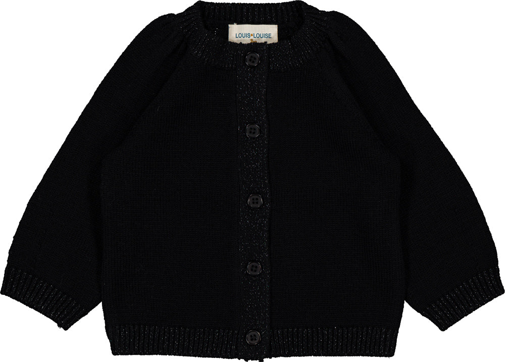 Louis Louise Sucrine black cardigan