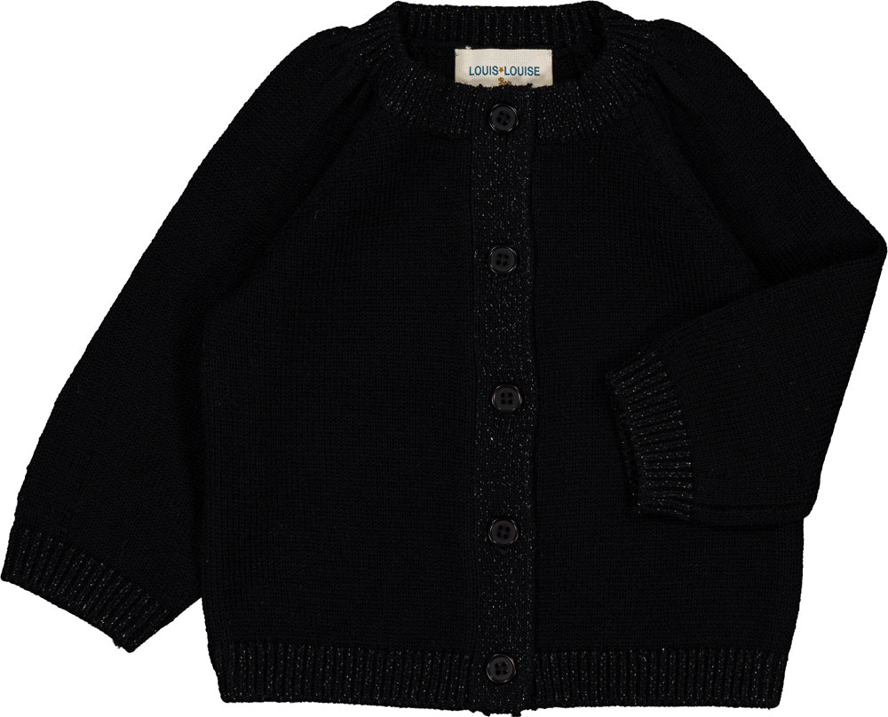Louis Louise Sucrine black cardigan