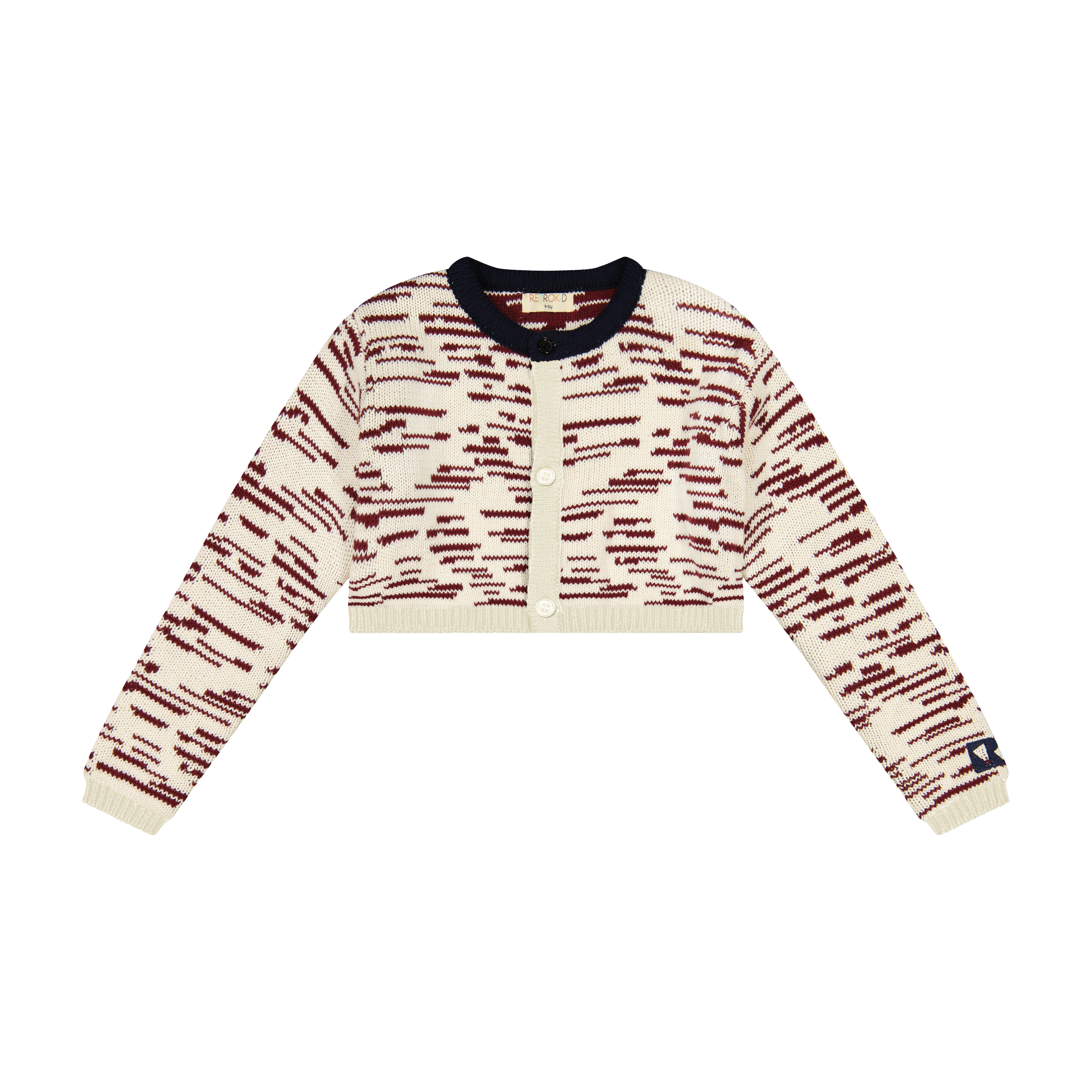 Retro Kid Chunky knit crop cardigan