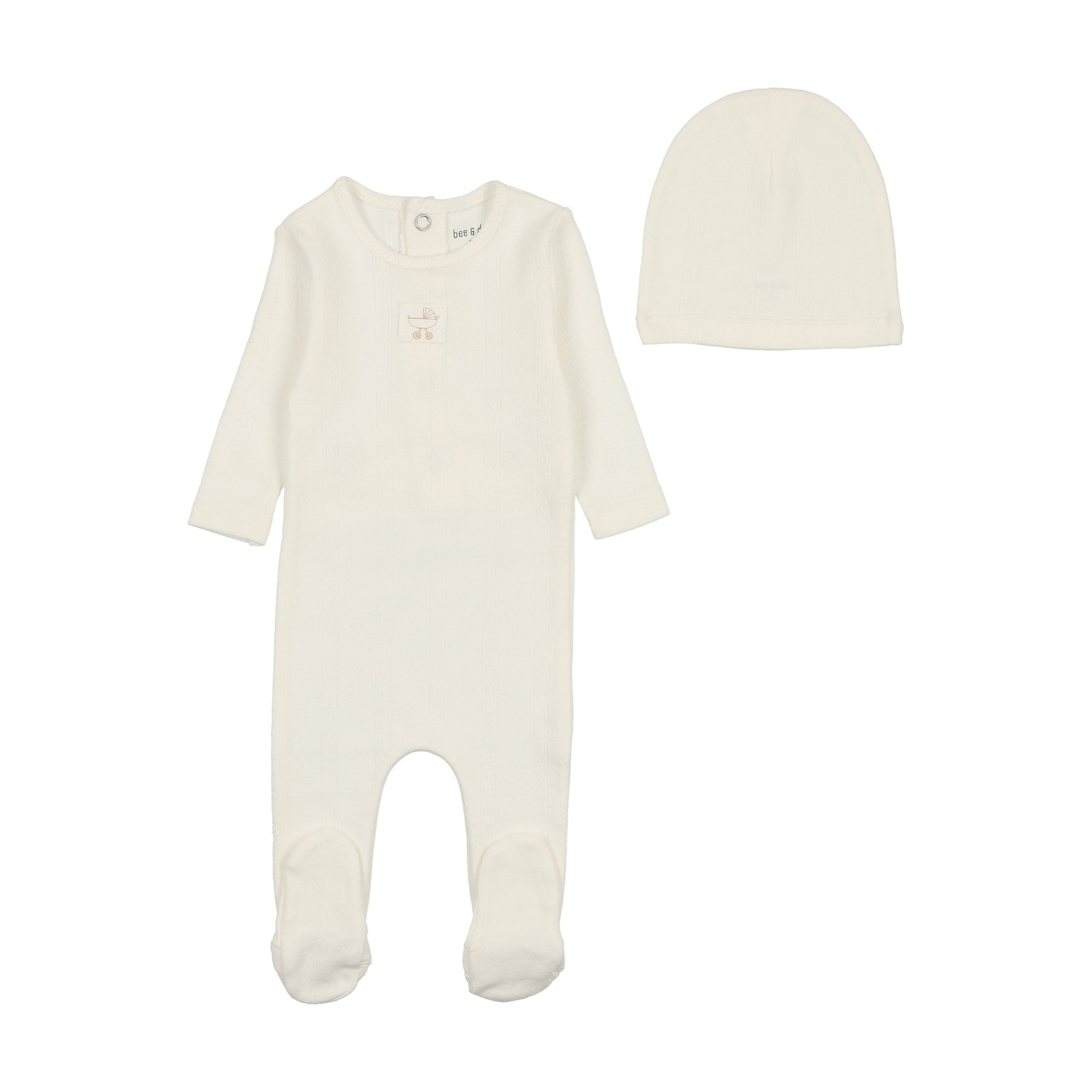 Bee & Dee Classic Pointelle Collection Set -Snow White Bee & Dee Classic Pointelle Collection Set -Snow White