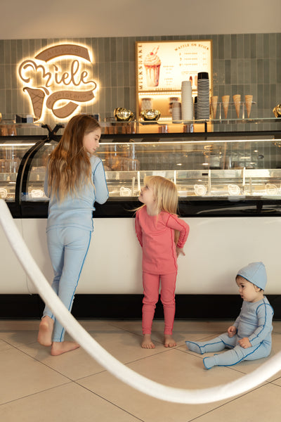 Classic ribbed coral loungewear by Bee & Dee