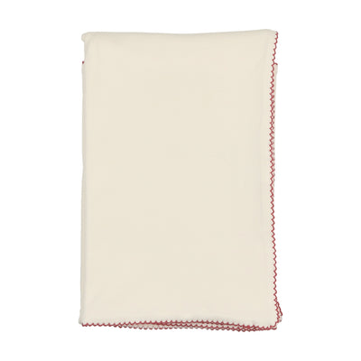 Stitch red wrap blanket by Bee & Dee