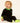 Heart lock neon black/green cuff footie by Little Parni