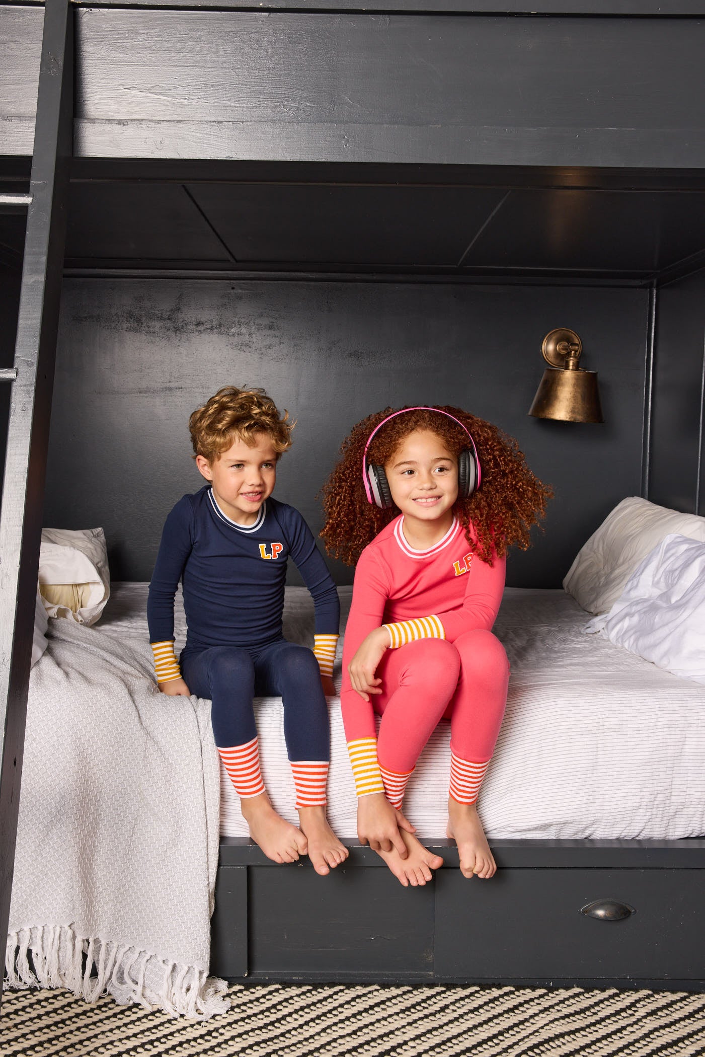 Parni Colorblock Pink Kids Pajamas Parni Colorblock Pink Kids Pajamas