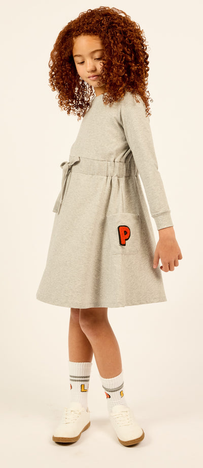 Pocket grey dress by Little Parni