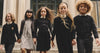 Velour black jumper by Little Parni