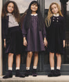 Velour plum jumper by Little Parni
