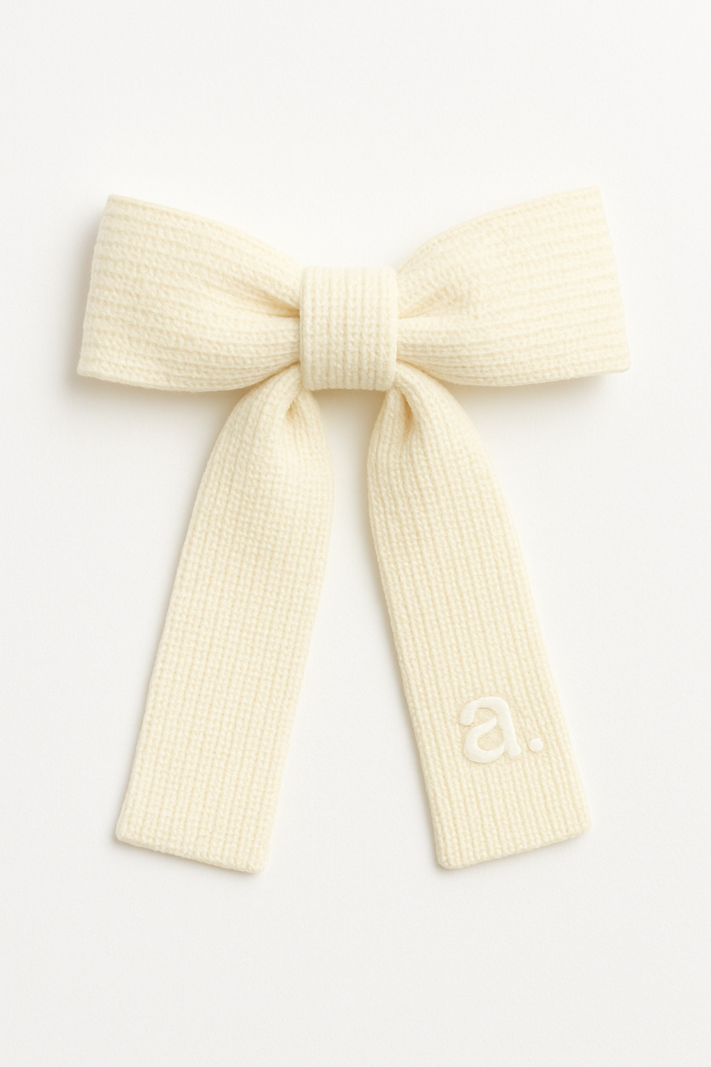 Archi Knit bow (Cream/Burgundy)